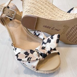 Violet & Red Milo-Grogan Printed Tie Wedge Size 7.5